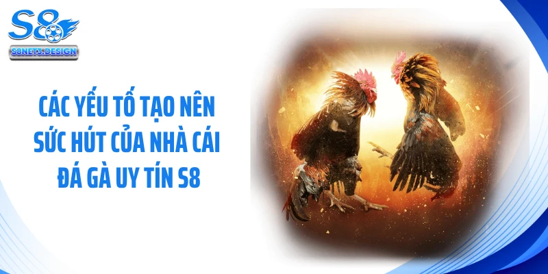 Các yếu tố tạo nên sức hút của nhà cái đá gà uy tín S8